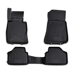BMW X1 Floor Mats - Omac - Rubber TPE - Black - '10-'15